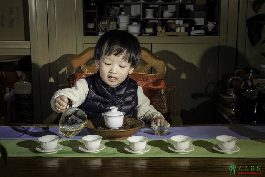 我和爸爸学茶艺（两岁半）